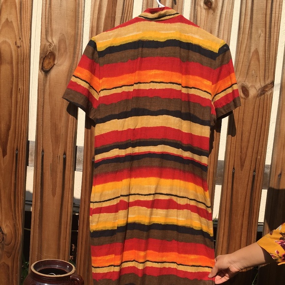 Positive Attitude Vintage Button Down Dress 8P - Picture 3 of 7